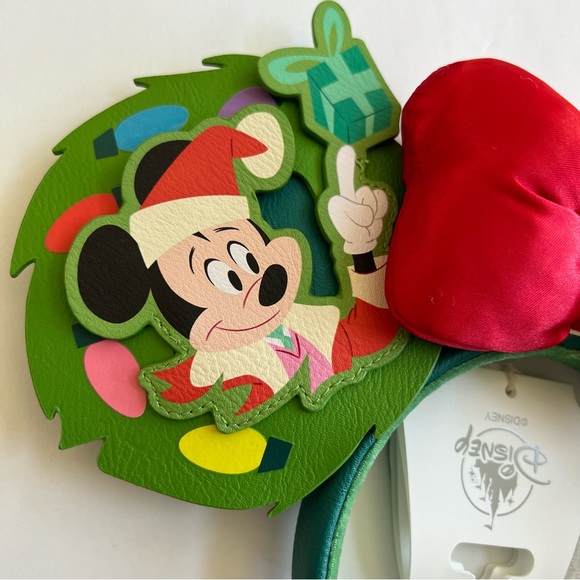 NWT Disney Loungefly 2023 Christmas Holiday Mickey Minnie Ears - Picture 3 of 11